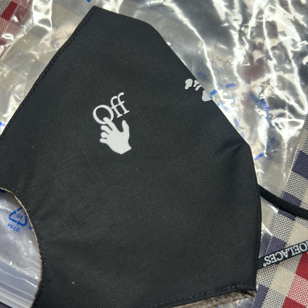 Off-White Black & white Man Swim Simple Face Mask New logo NWT original pack - Picture 4 of 11